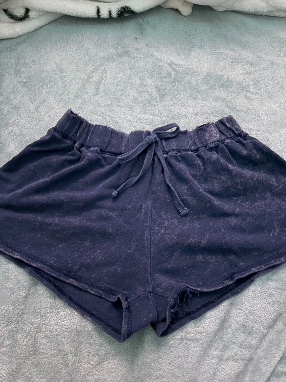 Bozzolo Navy Drawstring Athletic Lounge Shorts